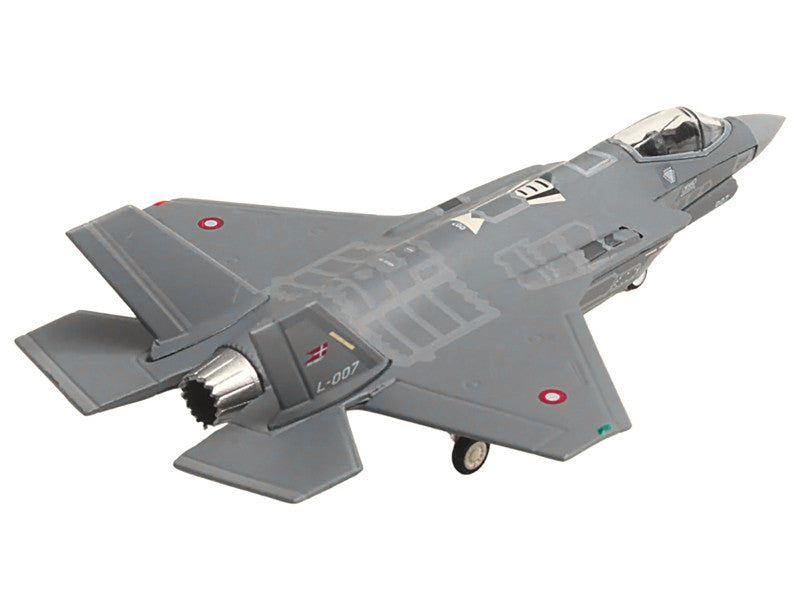 Lockheed Martin F-35A Lightning II Aircraft "Eskadrille 727 Skrydstrup Air Base" (L-007) Royal Danish Air Force 1/200 Diecast Model by Herpa