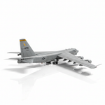 B-52 3D Rear View
