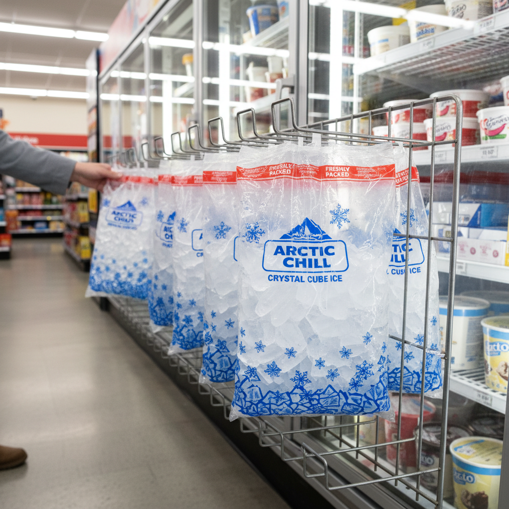 Ice Bags in Store Setting
